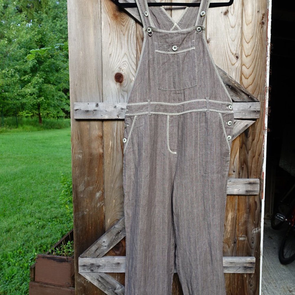 Vintage linen overalls